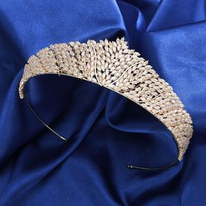 Couronne de mariée vintage européenne et américaine, style forêt, blé, luxe léger, accessoires de robe simple, diadème de bal de luxe - Product Image 3