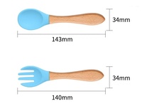 Ensemble de vaisselle pour enfants en silicone résistant à la chaleur, sans BPA, écologique, antidérapant, avec ventouse, bol, cuillère, incassable, pour l'alimentation des tout-petits