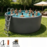 Piscine gonflable haute pression Drop Stitch, durable, DWF, portable, rigide, grande piscine gonflable pour usage commercial