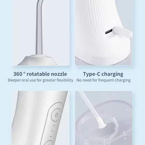Limpiador Dental Inteligente Inalámbrico Portátil Recargable Multifuncional con 4 Boquillas, Dispositivo de Irrigación Bucal IPX7 para el Hogar - Product Image 2