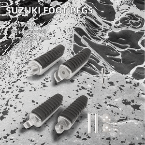 Repose-pieds arrière en acier inoxydable pour moto V-Strom DL 650 GSX <span class=keywords><strong>1300</strong></span> <span class=keywords><strong>GSR</strong></span> 600, système de carrosserie de remplacement Reheng, garantie 1 an - Product Image 2
