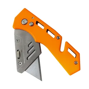 Heavy Duty Sk5 Blade Pocket Folding Knife Utility Paper Cutter Knife For Cartons Cardboard And Boxes