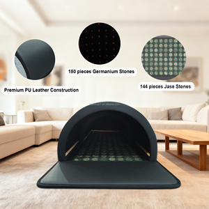 Dôme <span class=keywords><strong>de</strong></span> sauna infrarouge lointain Fitkang 180 pièces Germanium 144 pièces Pierres <span class=keywords><strong>de</strong></span> Jade, Capsule <span class=keywords><strong>de</strong></span> <span class=keywords><strong>spa</strong></span> en cuir PU pour la thérapie thermique et le <span class=keywords><strong>bien</strong></span>-<span class=keywords><strong>être</strong></span> corporel - Product Image 4