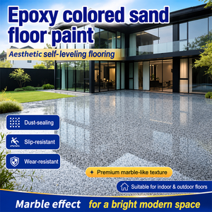 Pintura Epóxica Autonivelante Ecológica para Pisos de Arena Coloreada, Revestimiento Líquido Tipo Mármol, Colores Personalizados, Marca SL - Product Image 4