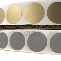 Se Aceptan Pedidos Personalizados de Etiquetas Adhesivas Anti-Rasguño para Mascotas de 25 mm de Profundidad en Gris Oscuro, Juegos Anti-Falsificación con Rasguño Dorado de 1 Pulgada
