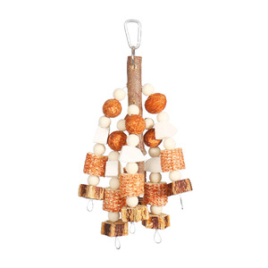 ของเล่นนกแก้วที่ทำจากไม้สำหรับการงอกของถั่วผลไม้ฝักข้าวโพดโคนต้นสนจุกสำหรับเคี้ยวอุปกรณ์เพื่อบรรเทาความเบื่อ - Product Image 5