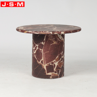 Table d'appoint ronde, mobilier nordique pour la maison, salon, chambre, plateau et base en pierre, table à thé, table à café, table d'angle, table de chevet
