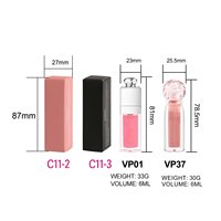 Contenants de brillant à lèvres transparents de 6 ml, tubes de gloss luxueux et élégants, échantillons autorisés, brillant à lèvres hautement pigmenté, rouge à lèvres liquide brillant mat