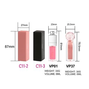 Envases de Brillo Labial Transparente de 6 ml, Tubos de Brillo Elegantes, Se Permite la Venta de Muestras, Brillo Labial de Alta Pigmentación, Lápiz Labial Líquido Brillante y Mate - Product Image 3