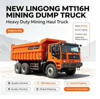 Nouveau Camion Benne Minier à Corps Large LGMG SDLG Lingong MT116 2024, Robuste pour Exploitation en Mine à Ciel Ouvert, Vente Chaude, Prix Abordable MT86 MT96 MT106
