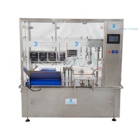 Machine de remplissage et de capsulage de bouteilles en plastique de 25/30ml Équipement d'emballage automatique pour machine de capsulage automatique de nourriture