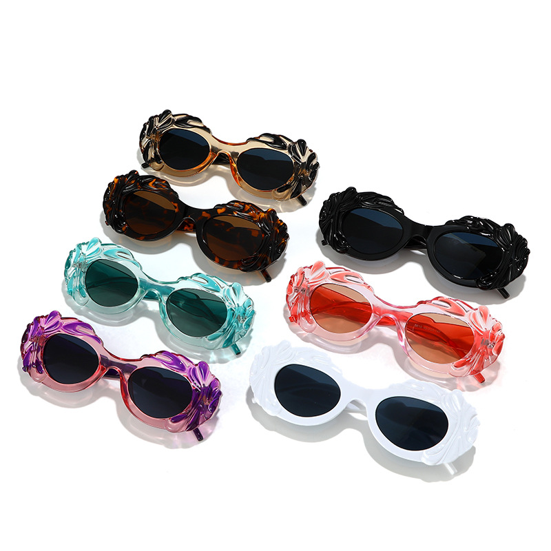 Y2K Sunglasses - Retro Punk Oval Women's Fashion Eyewear