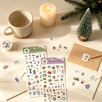 Autocollants de la série Small Life, thème vie, pour décoration de carnets et fonds, 1 feuille par paquet, pour décorations de fêtes