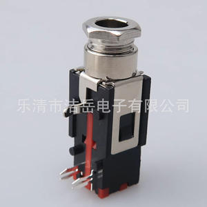 Connecteur Jack Téléphonique 6,35 mm à 3 Broches pour Montage sur Panneau, Isolation Rouge, Manchon en Cuivre, Prise Audio Vidéo - Product Image 3