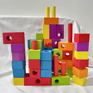 EVA schiuma blocchi di costruzione per i bambini morbido blocco di costruzione con il numero di forma giocattoli educativi per il bambino