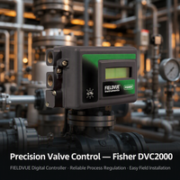 Controlador de Válvula Digital Fisher DVC2000 Directo de Fábrica, Disponible en Stock, Posicionador Neumático HART