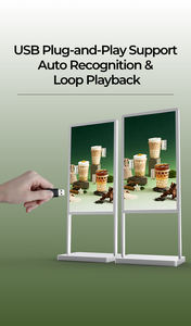 Pantalla ultrafina de 43, 49, 55 y 65 pulgadas, menú digital, kiosco de señalización digital <span class=keywords><strong>para</strong></span> interiores - Product Image 2