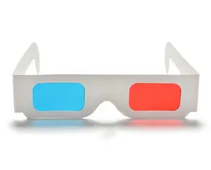 Universal Paper Anaglyph 3D-Brille Rot Blau Karton Films piel DVD Video TV 3D-Brille