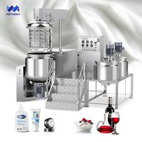 Machine de fabrication de mayonnaise électrique 250L, cuve de mélange, homogénéisateur et émulsifiant sous vide pour crème liquide, crème pour le visage et produits de type rouge à lèvres