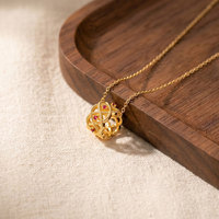 Collier de taille micro-pavé rétro exquis. Chaîne de clavicule creuse polyvalente de luxe. Meilleures ventes en gros