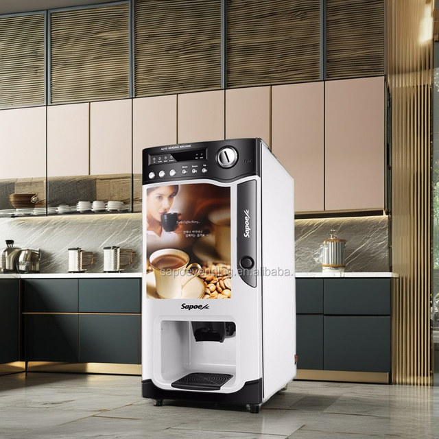 Automatic Easily Used Coffee Vending Machine With Cup Dispenser for Shopping Street