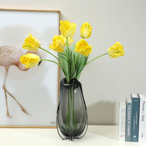 Fleur artificielle en forme de tulipe pour la décoration intérieure, ornement de salon, accessoires de mariage, vente en gros par le fabricant - Product Image 4