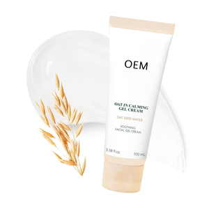 OEM Oat en <span class=keywords><strong>crema</strong></span> de gel calmante no comedogénico, sin fragancia, cuidado de la piel coreano hidratante e hidratante, calmante y reparador - Product Image 1