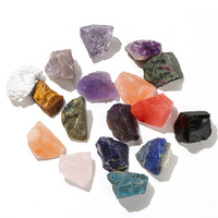 Vente en gros de quartz rose naturel, améthyste semi-précieuse, coupe brute, mélange de pierres brutes pour bijoux