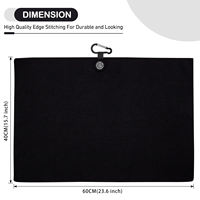 Serviette de golf magnétique de haute qualité pour nettoyer les balles, serviette de golf personnalisée en tissu gaufré avec sublimation et crochet magnétique