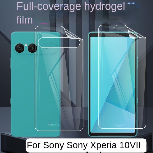This water-based soft film is suitable for Sony Xperia 1, vii, 10VII mobile phones. It covers the full screen of the 7th