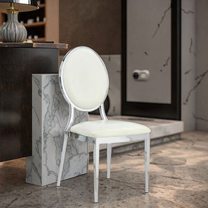 Silla de comedor trasera de hierro galvanizado para Banquete de boda de Hotel de alta calidad de fábrica - Product Image 4