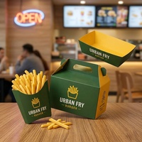 Maßgefertigte Verpackungsbox für Gebratenes Hähnchen Papiertüte Lebensmittelgeeignete Takeaway-Verpackung mit Logo OEM Fast-Food-Verpackungshersteller