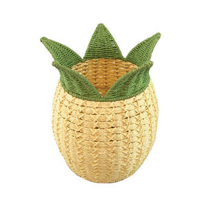 Hot Sale Elegant Seagrass Pineapple Shaped <b>Basket</b> for <b>Storage</b> Home Decoration OEM Handmade <b>Storage</b> <b>Basket</b> - Product Image 3
