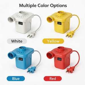 Pompe à air électrique portable <span class=keywords><strong>avec</strong></span> personnalisation multicolore, gonflage <span class=keywords><strong>et</strong></span> dégonflage rapides, pompe AC pour matelas pneumatiques <span class=keywords><strong>et</strong></span> flotteurs de <span class=keywords><strong>piscine</strong></span> - Product Image 3