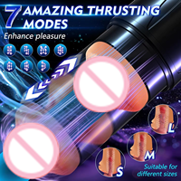Jinba Teleskopischer Automatischer Vibrations-Masturbator mit Saugfunktion für Männer, USB-Aufladbar