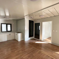 Maison conteneur à double aile, unité d'habitation de luxe, garantie 5 ans, résistance aux ouragans à distance, 2/3 chambres, écologique, bureau écologique