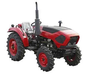 Tracteur agricole compact avec un chargeur à l'avant et tractopelle, moteur de 15 l, 30hp, 50hp, 4x4
