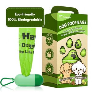 Sacs à déjections canines biodégradables personnalisés en gros, faciles à déchirer - Product Image 1