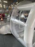 Dôme gonflable en PVC avec plateforme de saut, tente à bulles transparente et matelas pneumatique pour enfants - Certifié CE, étanche