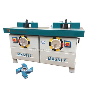 Pinliang Double Spindle Moulding machine MX5317 5.5kw Woodworking double Copier Spindle Moulder