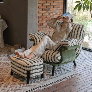 Sillón <span class=keywords><strong>Reclinable</strong></span> Individual de Estilo Vintage, Perfecto para Salas de Estar Pequeñas o Grandes, Balcones, Sillón de Relajación - Product Image 2