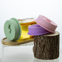 Nouveau couvercle en silicone 2-en-1 pour bocaux Mason, universel pour bocaux à bouche normale et large