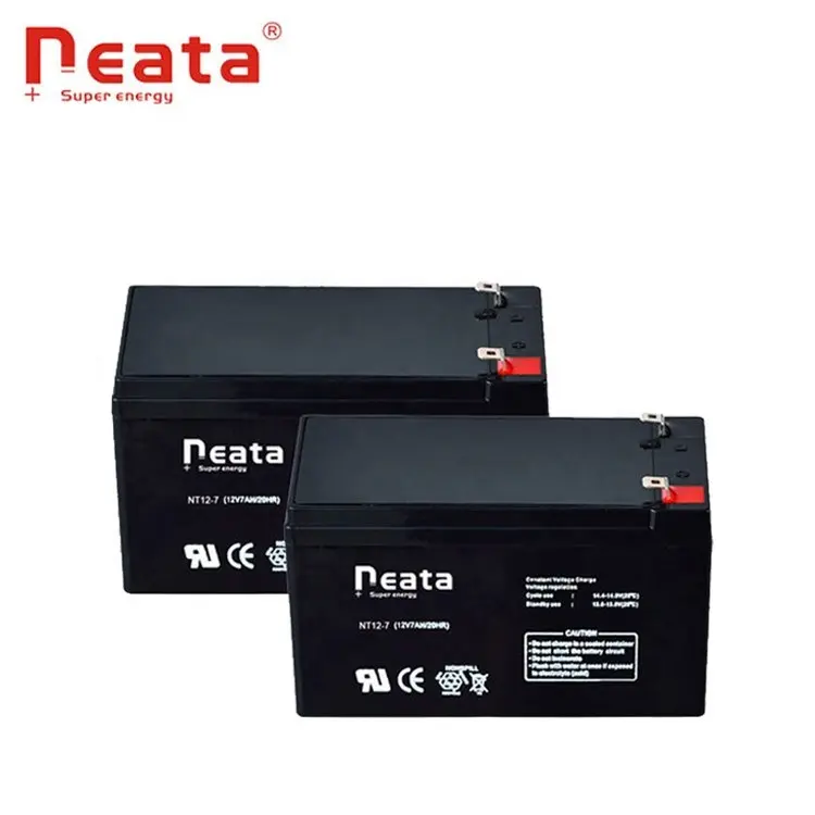 Neata Mini mühürlü AGM derin döngüsü küçük güneş jeli şarj edilebilir 7Ah 12 12v 7Amp pil