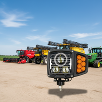 Phare LED combiné pour moissonneuse-batteuse Case IH Axial-Flow 47366437 5140 6140 7140 8240, chauffé, IP68, remplacement OEM