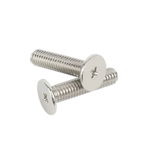 Chinese <strong>Screw</strong> 1mm 1.2mm 1.5mm 2mm Metric Nickel Plated Carbon Steel Cross Recessed Flat Head Coarse Thread <strong>Nylon</strong> Mini <strong>Screw</strong> - Product Image 4