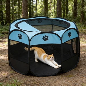 <span class=keywords><strong>Refugio</strong></span> Octagonal Espacioso para Mascotas, Impermeable y Elevado, para Campamentos en la Naturaleza con <span class=keywords><strong>Animales</strong></span> - Product Image 1