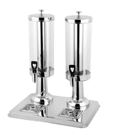 Offre Spéciale Distributeur d'eau et de boissons portable 3L en acier inoxydable et plastique, écologique, avec tube à glace de qualité alimentaire pour refroidir la bière et les jus