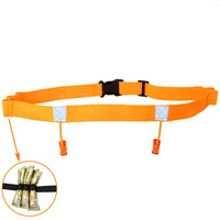 Ceinture de course de sport réglable pour triathlon et marathon Ceinture élastique de course avec numéro pour les sports et le divertissement