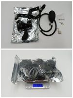 Harnais de tête réglable pour fétichisme BDSM SM, bâillon gonflable en silicone à bouche ouverte avec verrou pour hommes, femmes et jeux gays