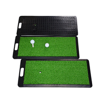Tapis de pointillage de Golf tri-gazon pliable, tapis de Golf, Mini vert, avec fond en caoutchouc antidérapant, usine, vente en gros